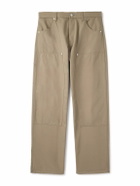 Valentino Garavani - Straight-Leg Cotton-Canvas Cargo Trousers - Neutrals