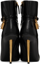 TOM FORD Black Padlock Ankle Boots