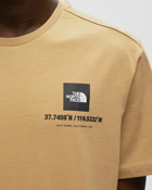 The North Face Coordinates S/S Tee Brown - Mens - Shortsleeves