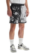 AMIRI silk bandana print bermuda shorts Grey