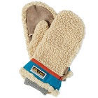 Elmer Gloves Wool Pile Flip Mitten in Beige/Blue