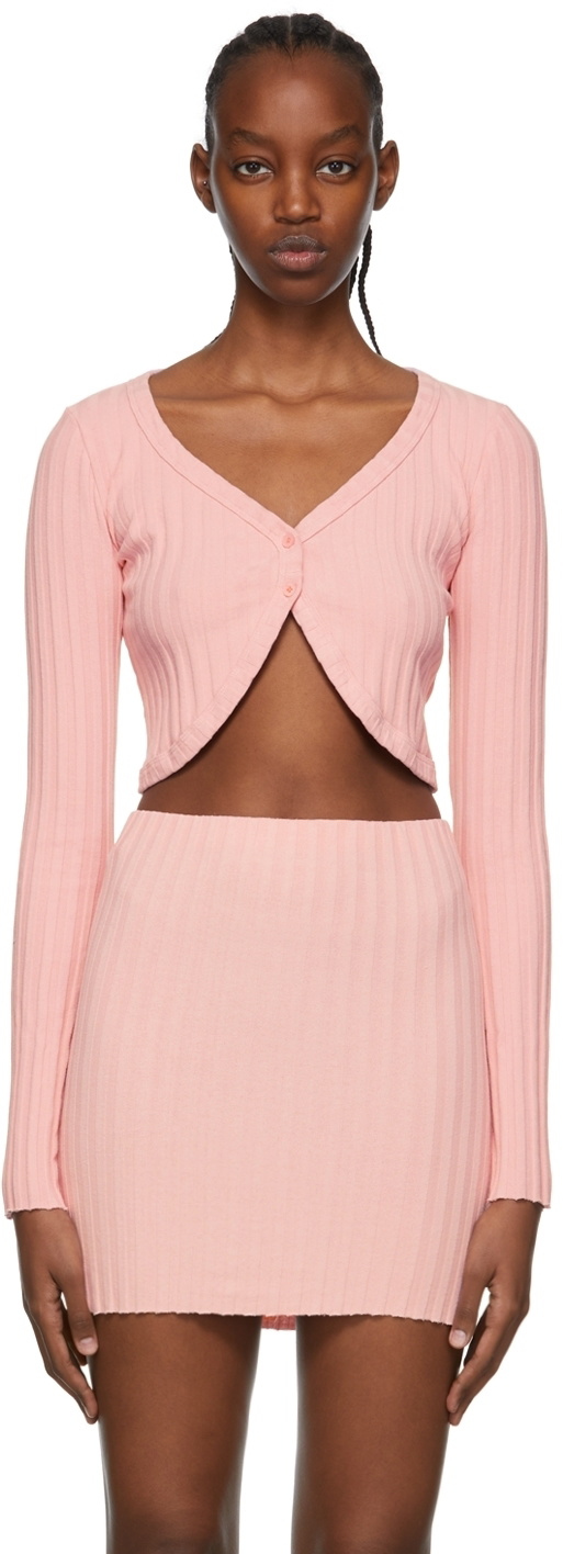 COTTON CITIZEN Pink Capri Cardigan COTTON CITIZEN