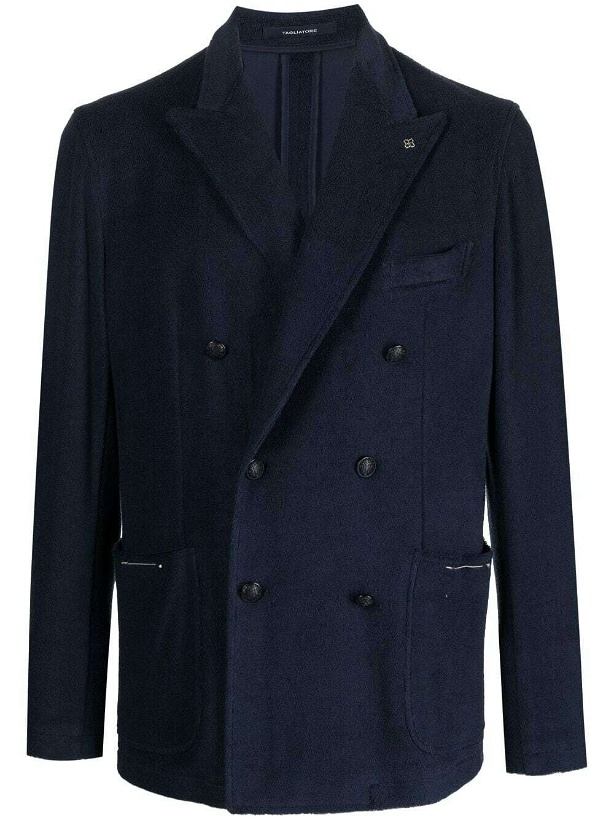 Photo: TAGLIATORE - Double-breasted Jacket In Cotton