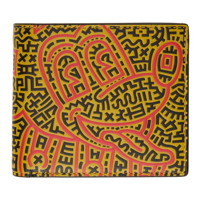 Photo: Coach 1941 Black Keith Haring Edition Mickey Double Billfold Wallet