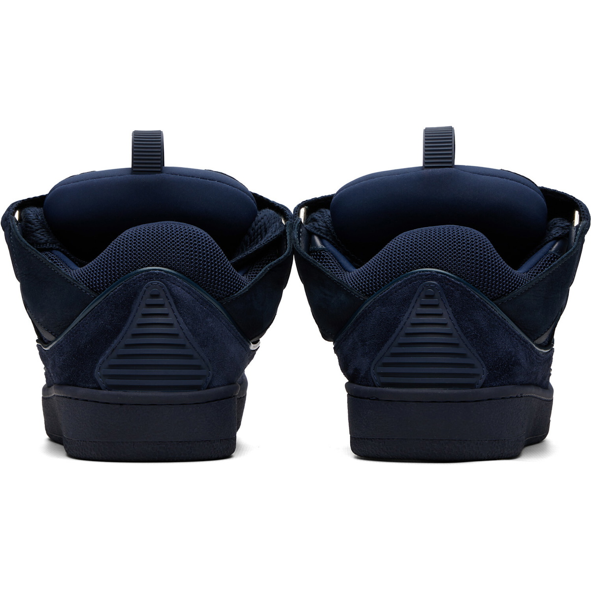 Lanvin Navy Curb Sneakers