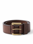 Polo Ralph Lauren - 4cm Textured-Leather Belt - Brown