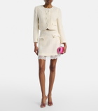 Self-Portrait Lace-trimmed bouclé jacket