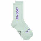 Rostersox Love Socks in Green