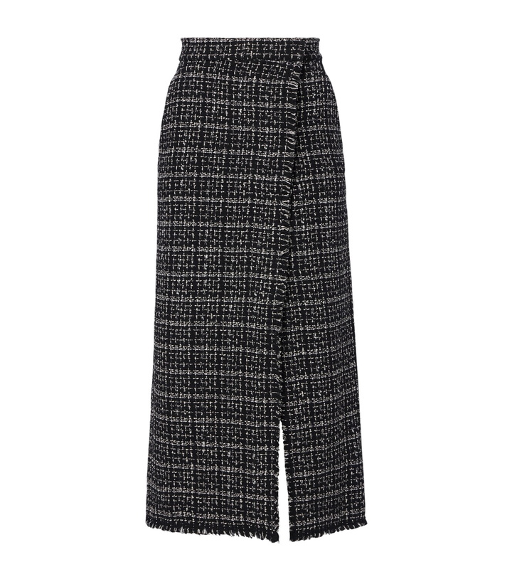 Photo: Erdem Checked cotton-blend tweed pencil skirt