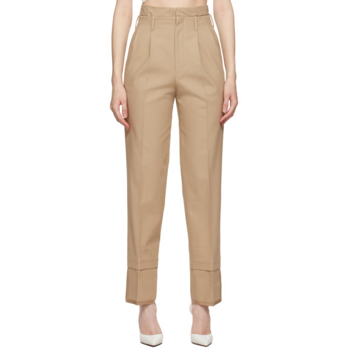 Commission Beige Layered Trousers Commission