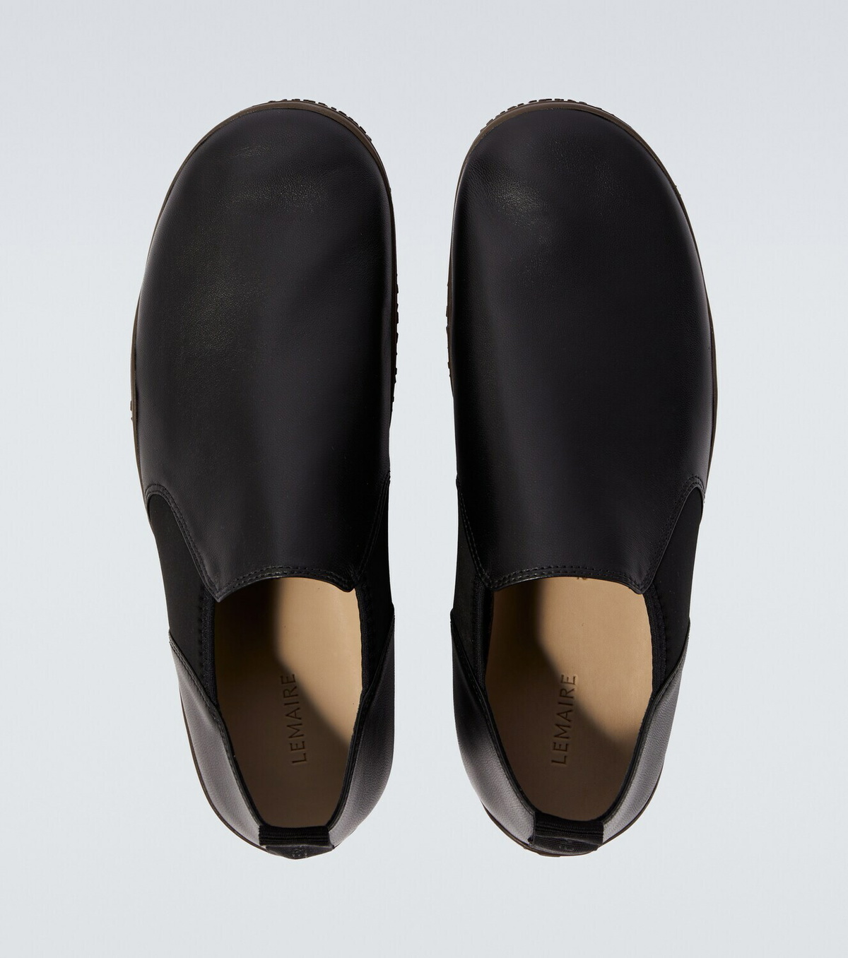 Lemaire Vibram leather slip-on shoes