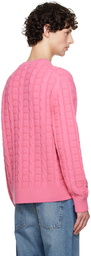 Acne Studios Pink Cable Sweater