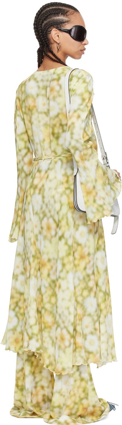 Acne Studios Green Wrap Midi Dress Acne Studios Acne Studios Green Wrap Midi Dress Acne Studios