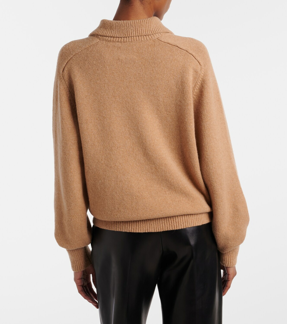Khaite Jackson wool and cashmere polo sweater