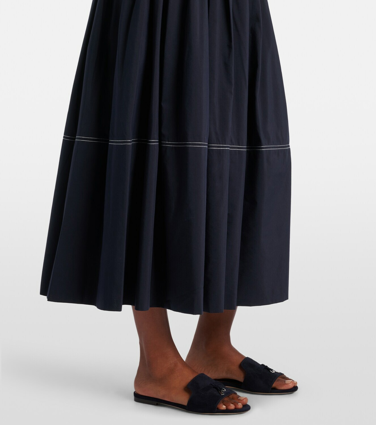 Veronica Beard Evelina cotton and silk maxi skirt