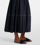 Veronica Beard Evelina cotton and silk maxi skirt