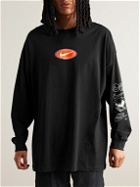 Nike - Sportswear Logo-Print Cotton-Jersey T-Shirt - Black
