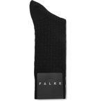 Falke - Rhinoceros Textured Cotton-Blend Socks - Black
