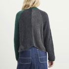 Beams Boy Women's Mohair Crazy Cardigan in Charcoal Grey 