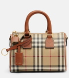 Burberry Burberry Check leather-trimmed bowling bag