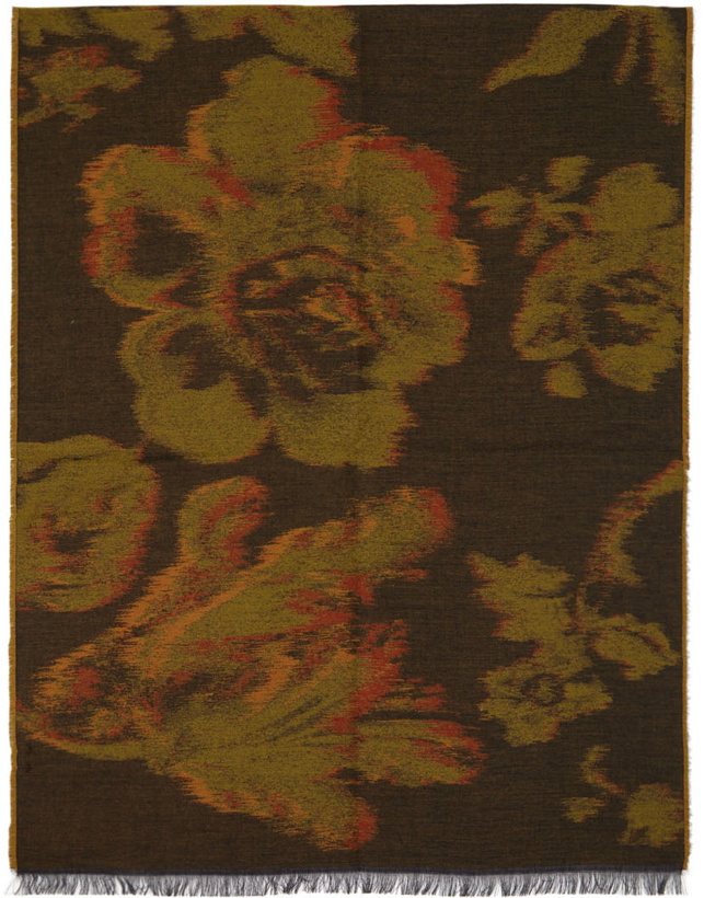 Photo: Paul Smith Brown Disrupted Rose Scarf