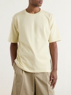 Auralee - Luster Cotton-Jersey T-Shirt - Yellow