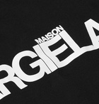 Maison Margiela - Logo-Print Cotton-Jersey T-Shirt - Men - Black