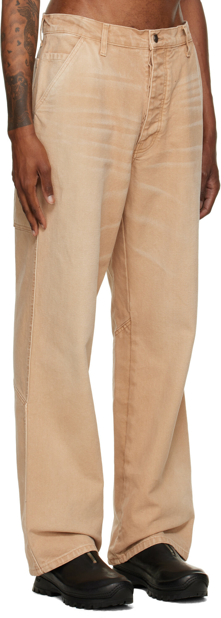 ALEXANDER DIGENOVA Tan Underground Cargo Pants