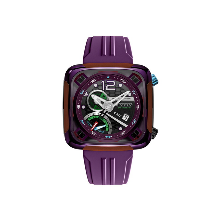 Photo: Nubeo Ecliptic Quartz Black Dial Mens Watch NB-6096-06
