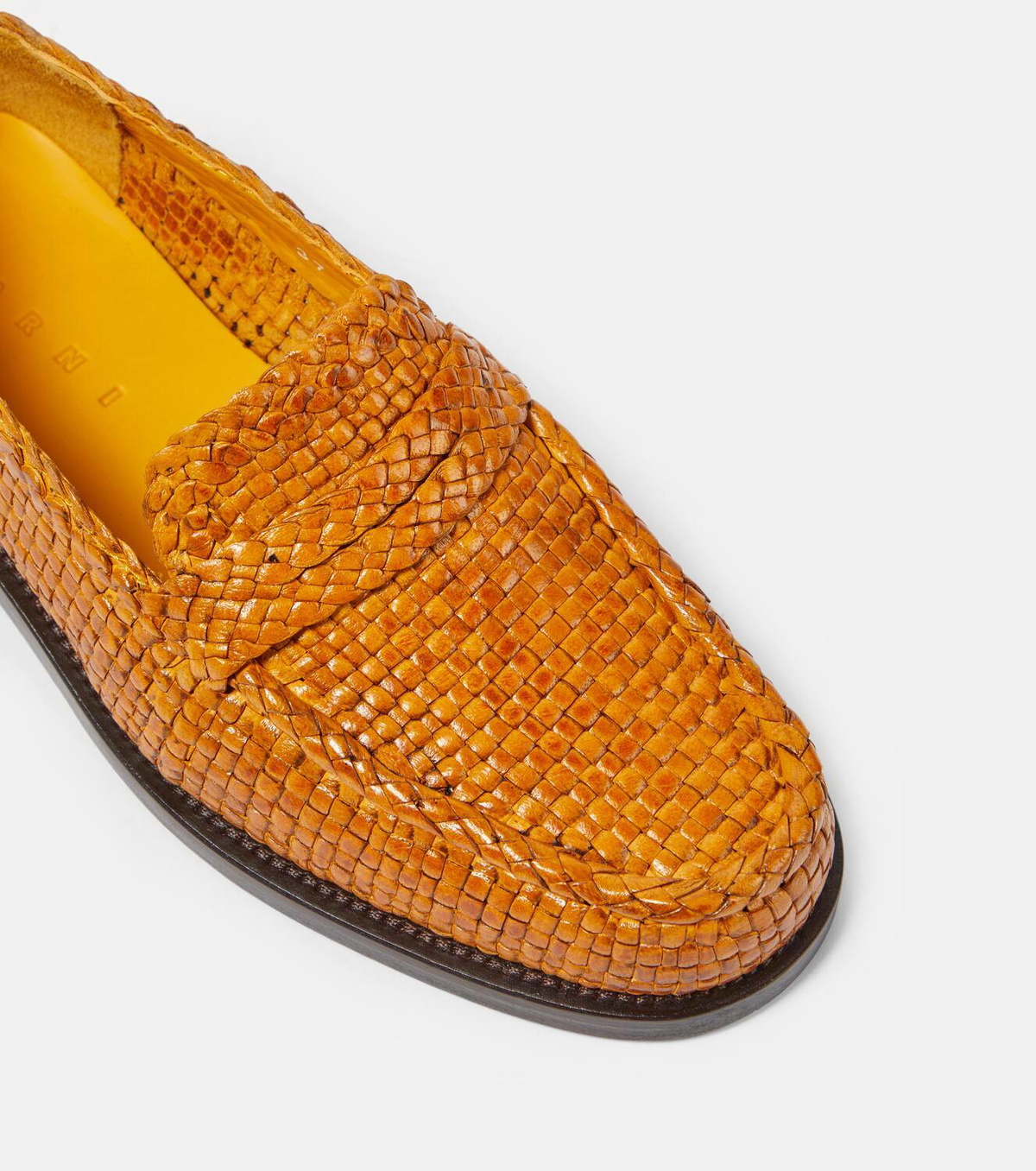 marni green loafers