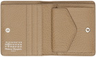 Maison Margiela Taupe Leather Bifold Wallet