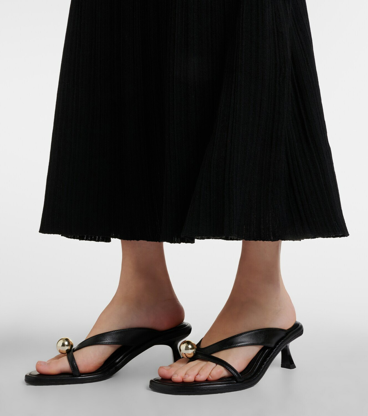Souliers Martinez Estela leather thong sandals