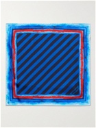 MISSONI - Printed Silk-Twill Pocket Square - Blue