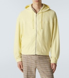 Auralee Cotton-blend pile zip-up hoodie