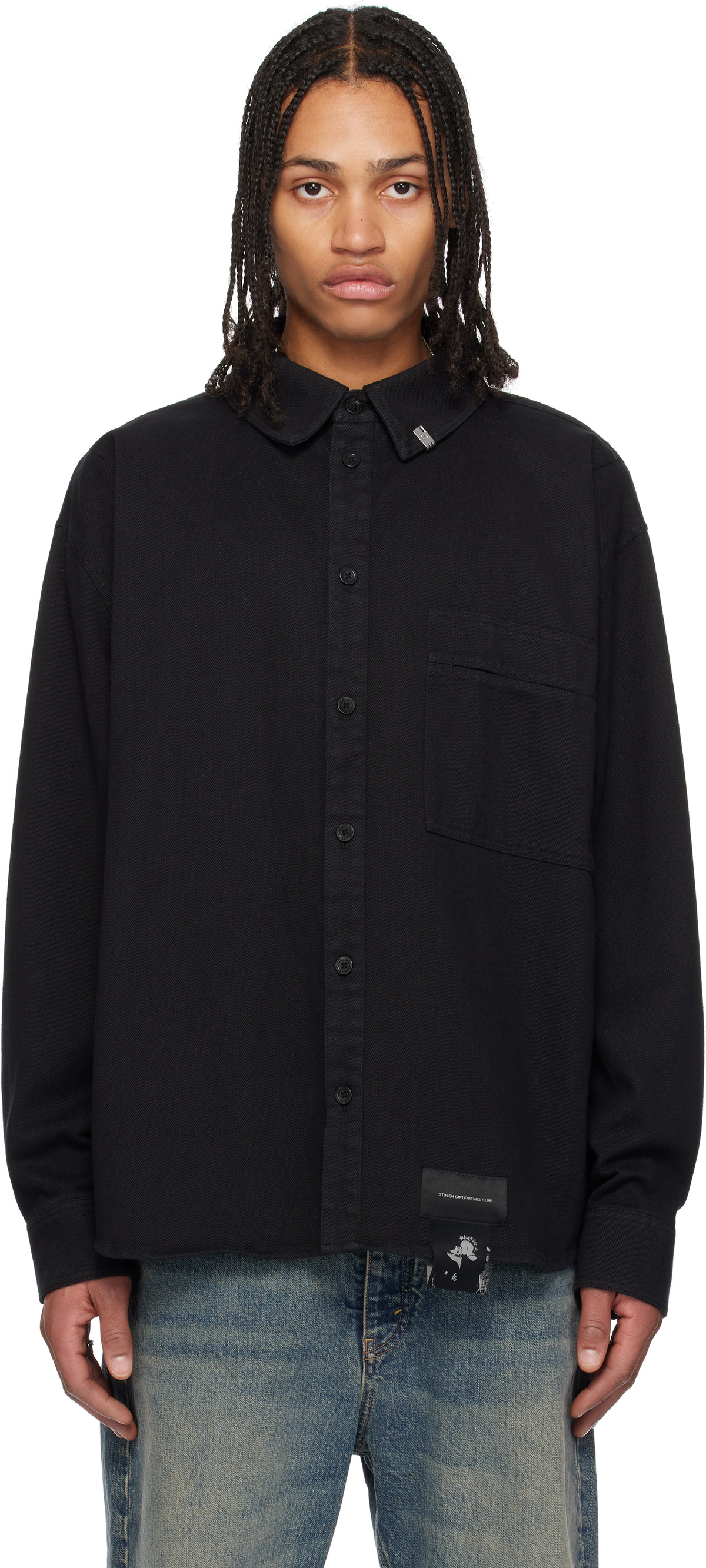 Stolen Girlfriends Club Black Steelcap Cargo Shirt