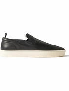 Officine Creative - Bug Leather Slip-On Sneakers - Black