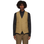 Ann Demeulemeester Khaki Wool Waistcoat