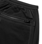 Y-3 - Patchwork Mesh-Jacquard Shorts - Men - Black