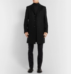 Hugo Boss - Wool and Cashmere-Blend Coat - Black