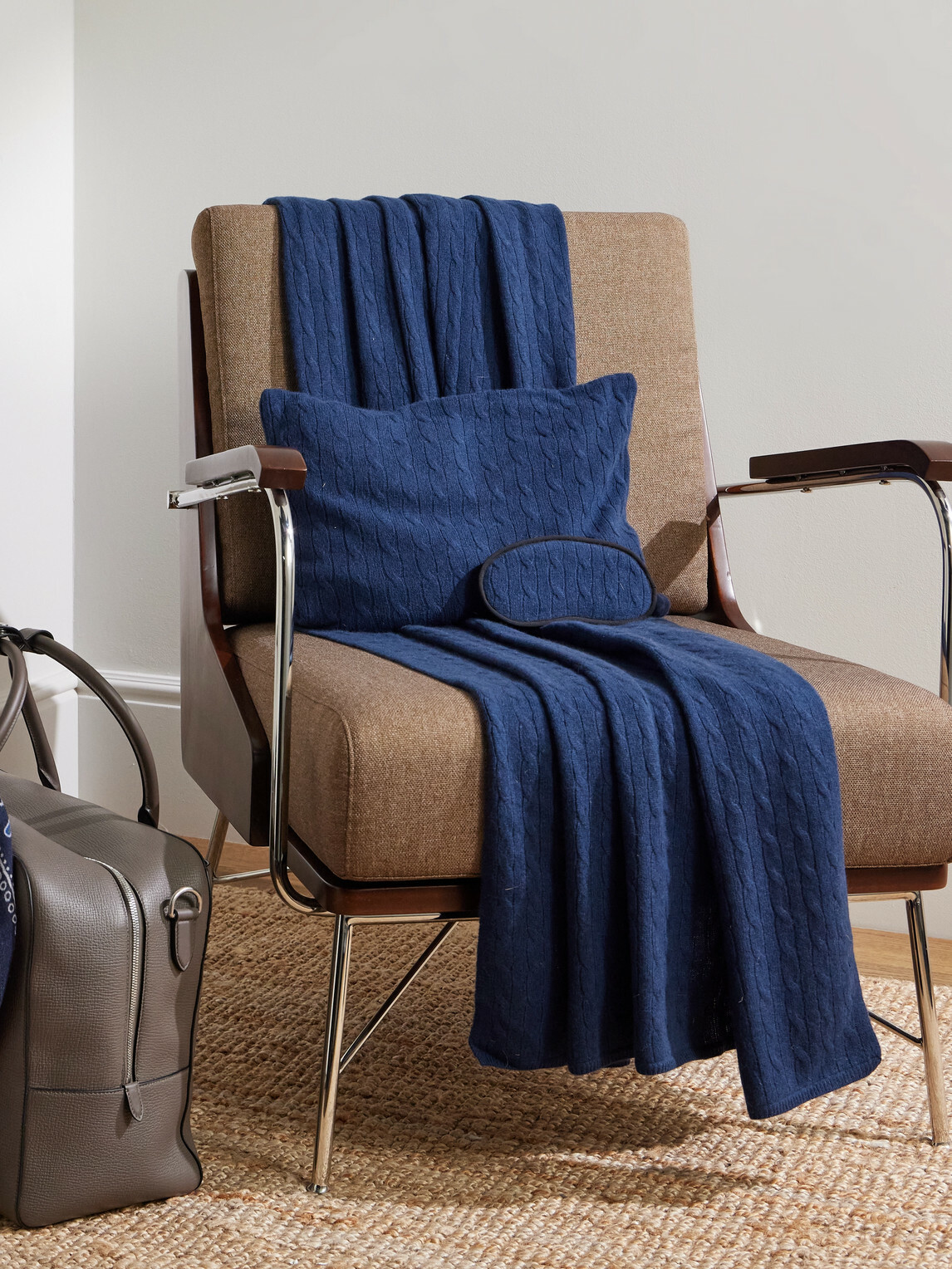 Ralph Lauren Home - Cable-Knit Cashmere Travel Set