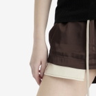 Rick Owens Women's Fog Boxer Shorts in Mahogany