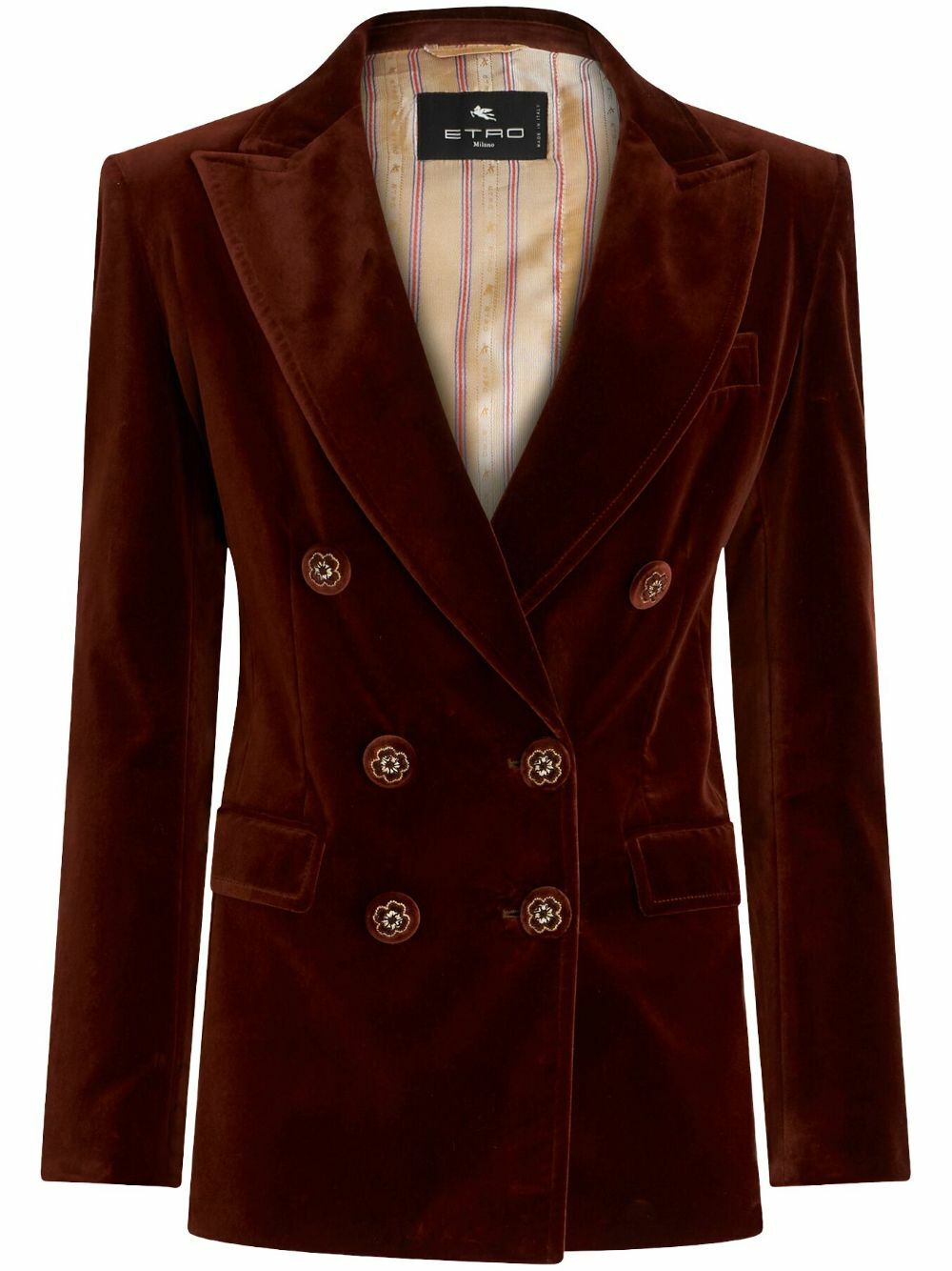 ETRO - Cotton Double-breasted Blazer Jacket Etro