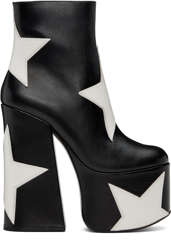 Photo: Marc Jacobs Black 'The Star Patcchwork Kiki Platform' Boots