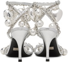 ALL-IN Silver Jewelry Heeled Sandals