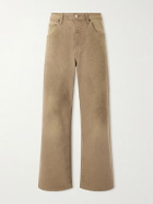ssstein - Straight-Leg Distressed Cotton Trousers - Neutrals