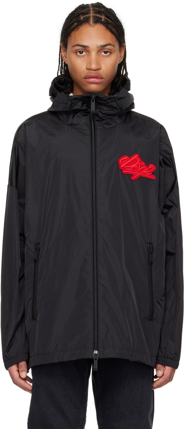 Dsquared2 Black Windbreaker Jacket