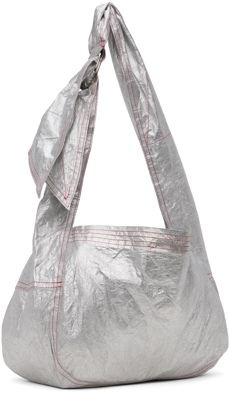 SC103 Silver Mini Cocoon Sac Tote