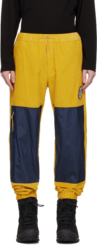 Photo: Moncler Yellow Colorblock Lounge Pants