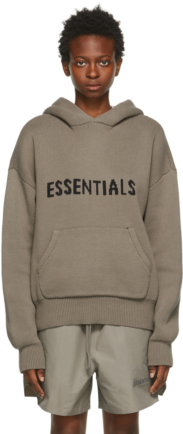 Essentials Pullover Knit Logo Hoodie