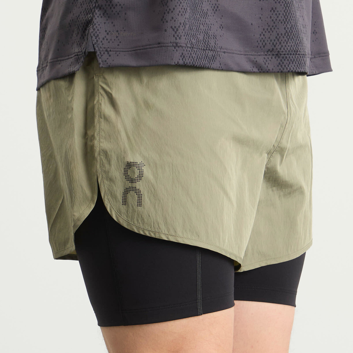 ON Men's Performance Volt Shorts in Safari